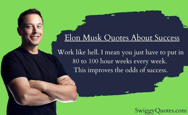 Elon Musk Quotes About Success with Images