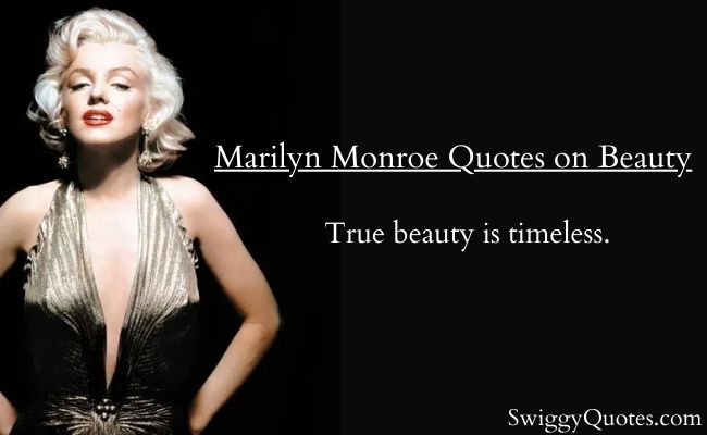 famous Marilyn monroe quotes on beauty with images