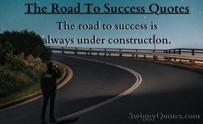 the road to success quotes with images